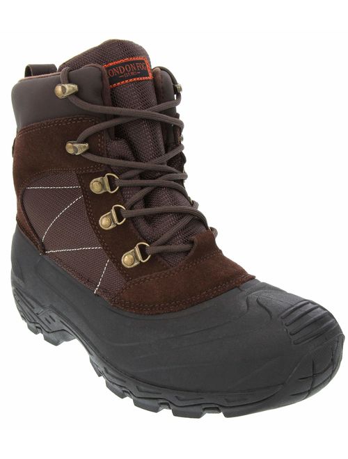 London Fog Mens Woodside Waterproof and Insulated Cold Weather Snow Boot