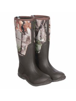 Men's Rain Boots Waterproof Durable Insulated Rubber Neoprene Outdoor Muck Hunting Boots for Winter Snow Arctic