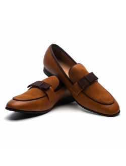JITAI Men's Lindford Moc Toe Bit Slip-on Penny Loafer Party Shoes