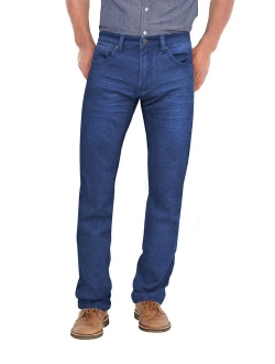 Ethanol Mens Super Comfy Straight Stretch Knit Jersey Denim Five Pocket Jean