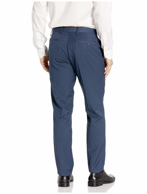 Louis Raphael Men's Modern-Fit Flat-Front Herringbone Solid Dress Pant