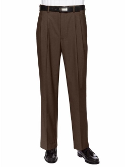 GIOVANNI UOMO Mens Pleated Front Expandable Waist Dress Pants