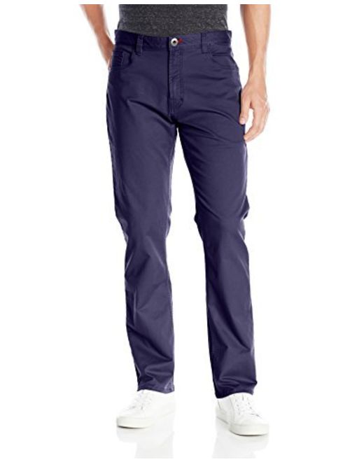 IZOD Men's Weekender Washed Straight-Fit Flat Front Pant
