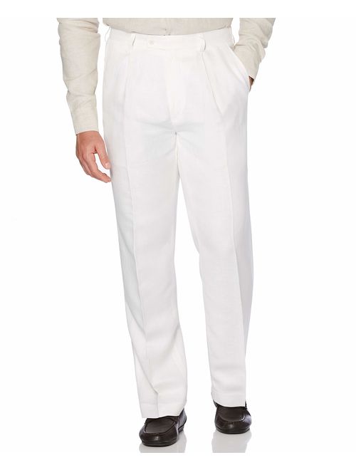 Cubavera Linen Blend Herringbone Textured Men's Dress Pant