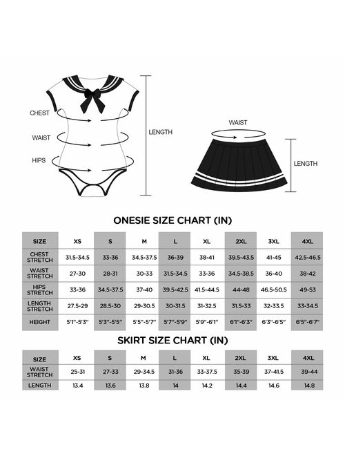 Littleforbig Adult Baby Onesie Diaper Lover (ABDL) Snap Crotch Romper Onesie Pajamas - Cosplay Magical Onesie Skirt Set