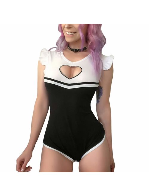 Littleforbig Adult Baby Diaper Lover ABDL Bodysuit Daddy's Secret Princess Onesie Skirt Set