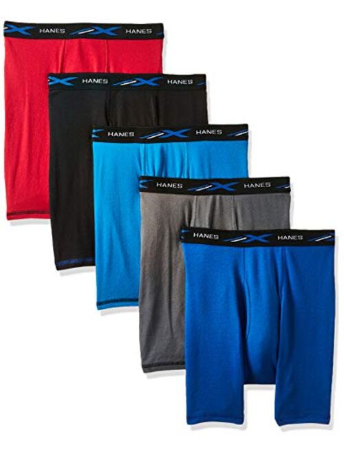 Hanes Men's 5-Pack X-Temp Comfort Cool Assorted Boxer Briefs