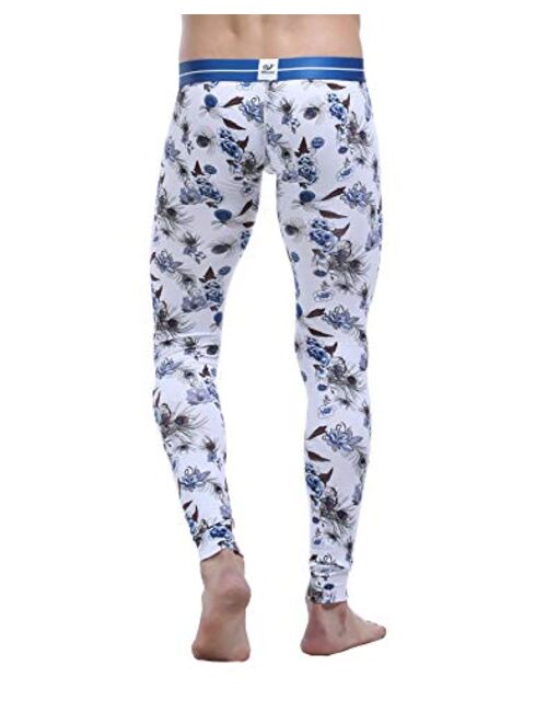 ARCITON Men's Low Rise Leggings Long Johns Thermal Pant