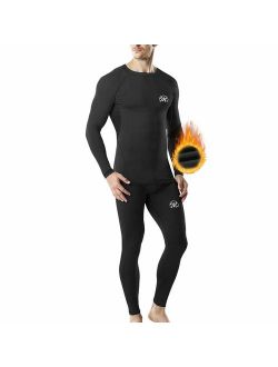 MEETWEE Thermal Underwear for Men, Winter Base Layer Set Tops & Long Johns Compression Wintergear for Heat Retention