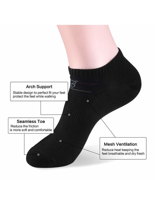 Low Cut Men Socks Ankle Athletic Sports Socks Casual Running Socks for Men5 pair