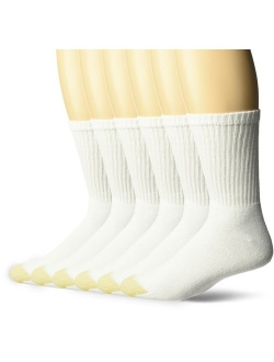 Men's Cushioned Cotton Short Crew Socks, 6-Pack