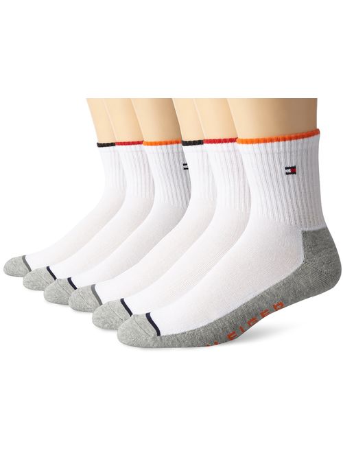 Tommy Hilfiger Men's 6 Pack Quarter Sock