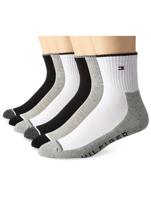 Tommy Hilfiger Men's 6 Pack Quarter Sock