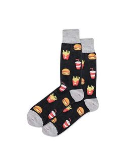 Men's Food and Booze Novelty Casual Crew Socks