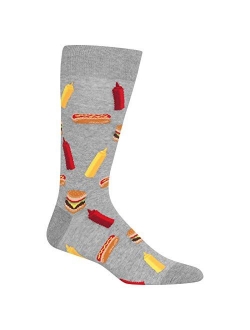 Men's Food and Booze Novelty Casual Crew Socks