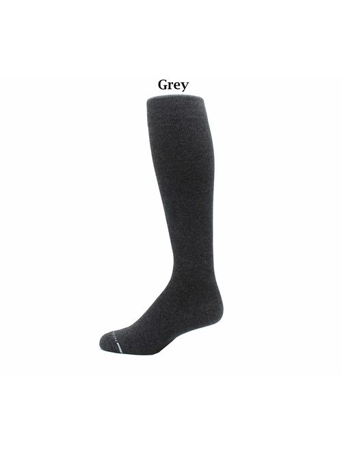 4 Pairs Men's Dr. Motion 8-15 Mmhg Graduated Support Compression Knee High Socks ...