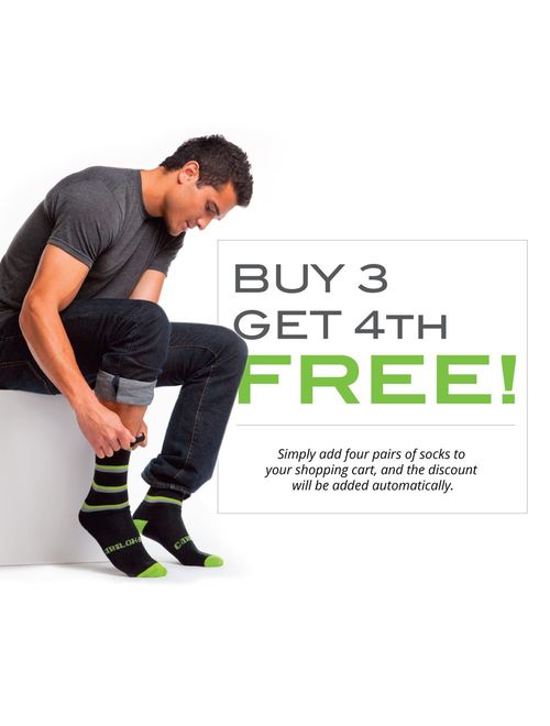 Cariloha Men's Crazy Soft Ankle Socks - Buy 3 Get 1 Free