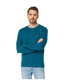 Men's Long Sleeve Crew Neck Solid Thermal Shirt