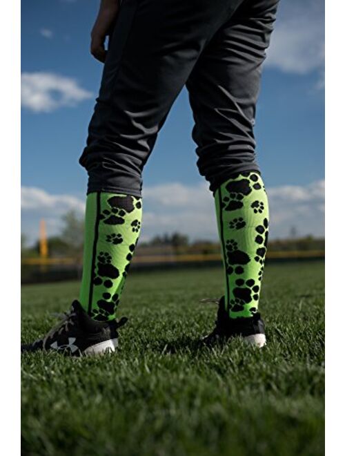 MadSportsStuff Crazy Socks with Paws Over The Calf (Multiple Colors)