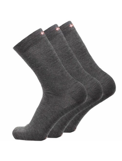 Merino Wool Dress Socks for Men & Women, Premium Quality, Breathable, Classic Style 3 Pack