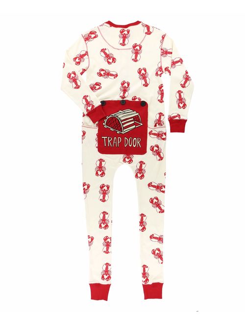 LazyOne Flapjack, One-Piece Pajamas with Drop Seat, Matching Christmas Pajamas