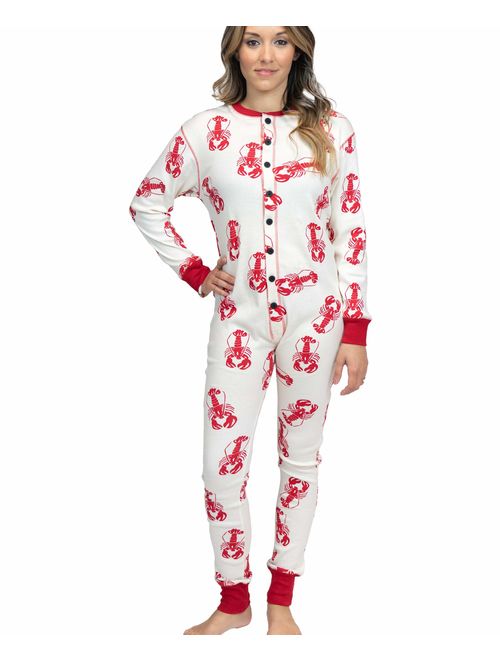 LazyOne Flapjack, One-Piece Pajamas with Drop Seat, Matching Christmas Pajamas