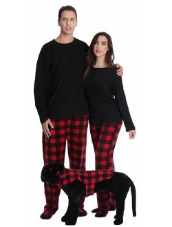 #followme Matching Pajamas for Couples, Dog and Owner Buffalo Plaid