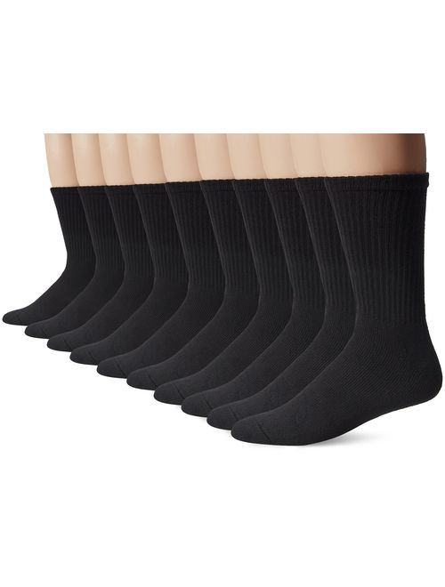 Gildan Men's Crew Socks, 10 Pairs