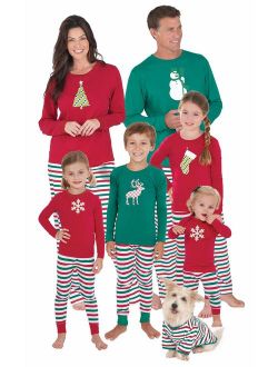 Matching Family Christmas Pajamas, Red/Green