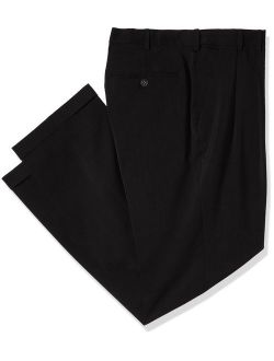 Men's Big and Tall Traveler Stretch Pleated Dress Pant