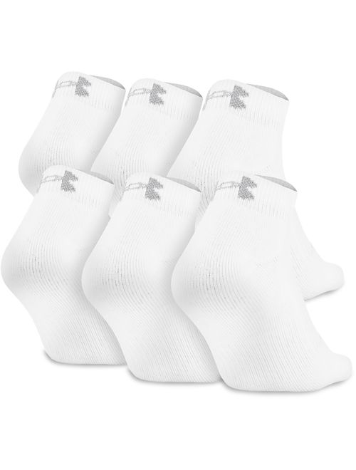 Under Armour Adult Charged Cotton 2.0 Low Cut Socks, 6-Pairs