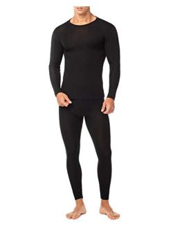 Men's 100% Merino Wool Thermal Underwear Long John Set Lightweight Base Layer Top and Bottom M31