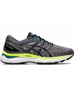 Men's Gel-Nimbus 22 Running Shoes, 9.5M, Piedmont Grey/Black