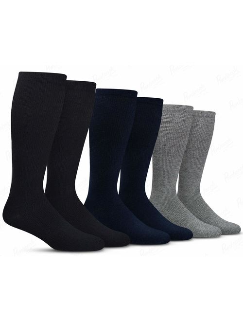 Men's Compression Socks (6-Pack) - Graduated Muscle Support - Athletic or Medical