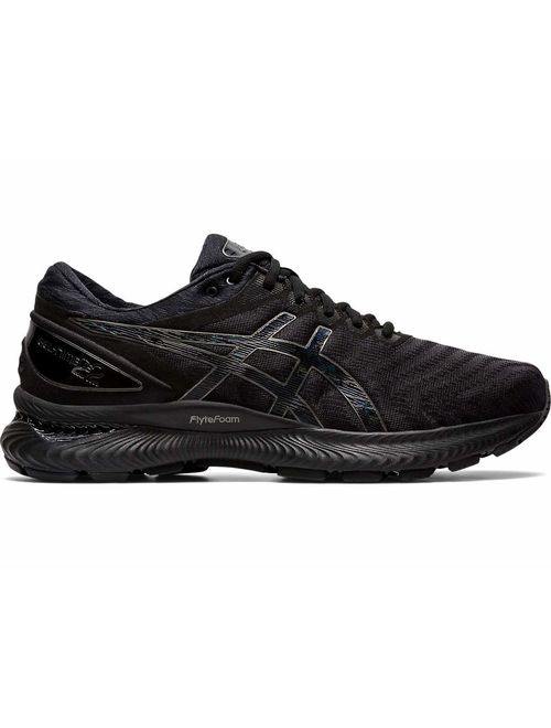 ASICS Men's Gel-Nimbus 22 Running Shoes, 10M, Black/Black