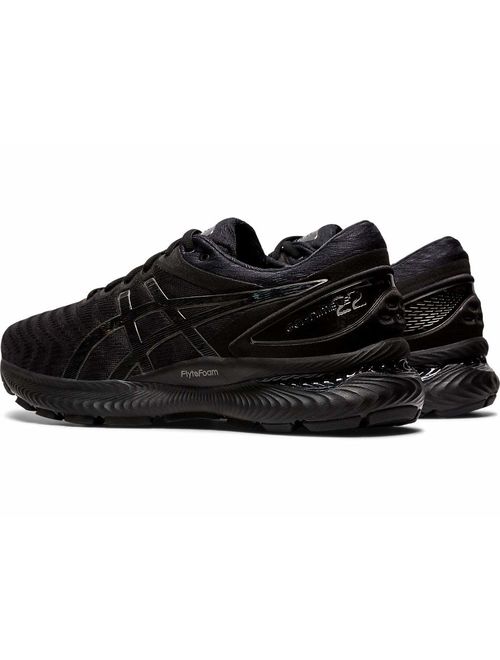 ASICS Men's Gel-Nimbus 22 Running Shoes, 13M, Black/Black