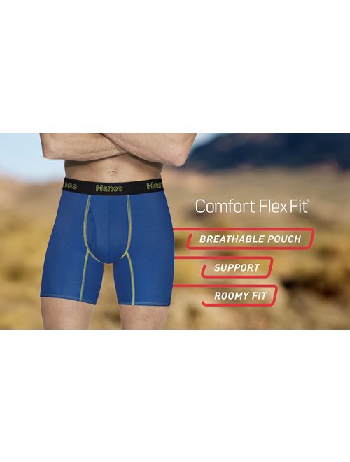 Buy Hanes Men's Comfort Flex Fit Lightweight Mesh Boxer Brief 3-Pack online