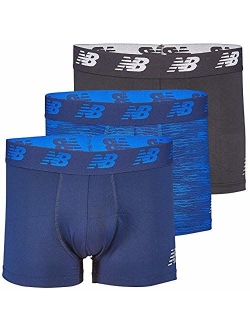 Men's 3" No Fly Boxer Brief with Built in Pouch Support, No Fly Boxer Trunks