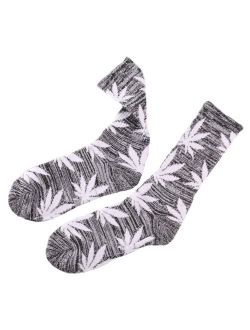New Marijuana Weed Leaf Cotton High Socks Men/Women sport socks