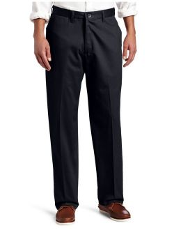 Men's No-Iron Relaxed-Fit Flat-Front Pant
