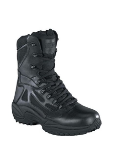 Mens Rapid Response Leather Tactical Boots Black 8.5 Medium (B,M)