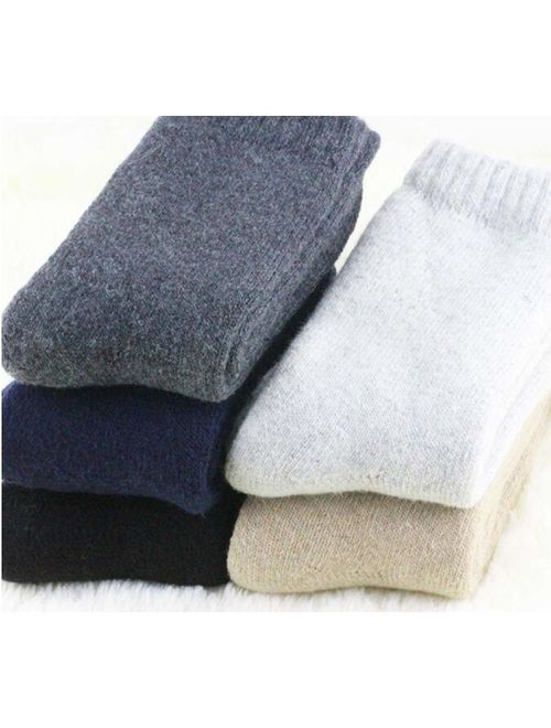 YZKKE 3Pack Mens Super Thick Wool Warm Socks - Soft Comfort Casual Crew Winter Socks Size 6-11