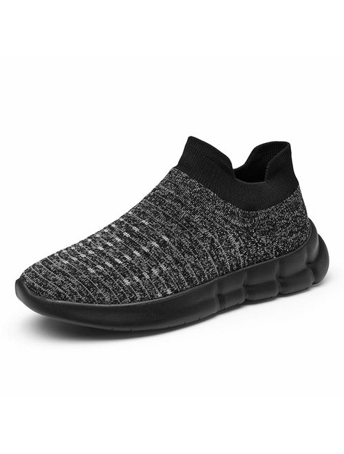 TIOSEBON Men's Casual Walking Shoes Knit Running Slip-on Balenciaga Look Sneakers