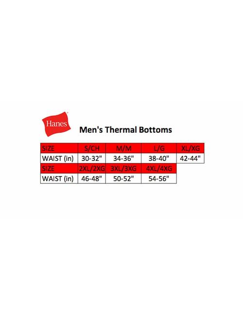 Hanes Men's Waffle Knit Thermal Pant with FreshIQ, X-Temp Technology & Organic Cotton