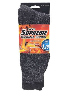 QSHOP Men's Original Supreme Thermal Socks Heat Winter Insulated Socks Us10-13 (1 Pair)