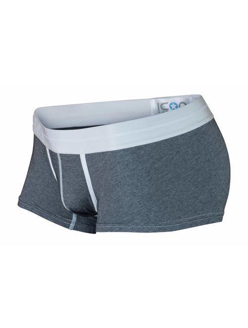 Icon Basewear Low-Rise Boxer Brief Underwear Trunks, Three-Pack