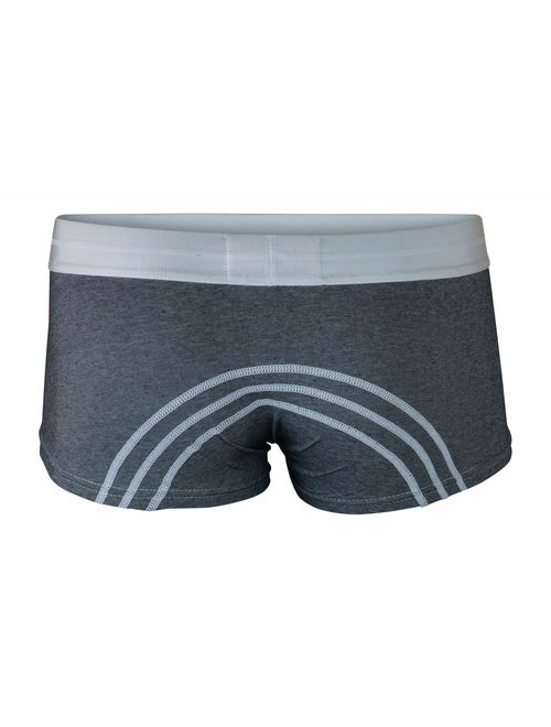 Icon Basewear Low-Rise Boxer Brief Underwear Trunks, Three-Pack