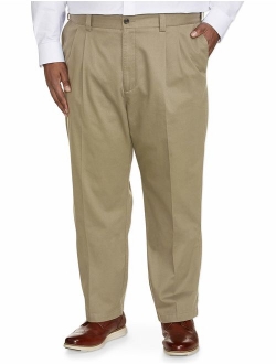 Men's Big and Tall Relaxed-fit Wrinkle-Resistant Pleated Chino Pant fit by DXL fit by DXL
