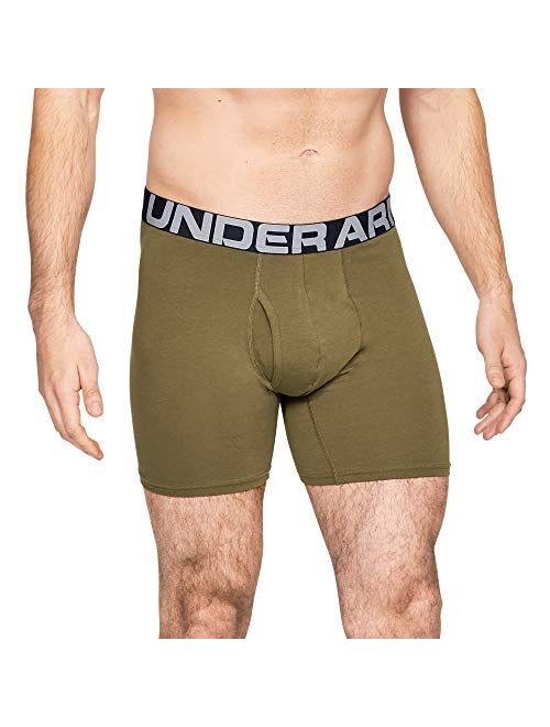 Under Armour Men's Charged Cotton 6-Inch Boxerjock 3-Pack