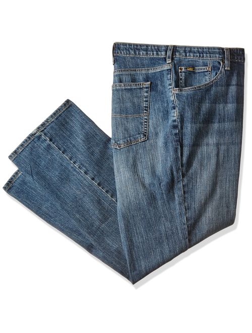LEE Men's Big and Tall Custom Fit Relaxed Straight Leg Jean